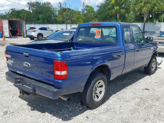 1FTYR14D19PA51202 - 2009 FORD RANGER SUP BLUE photo 4