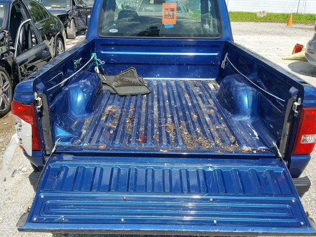 1FTYR14D19PA51202 - 2009 FORD RANGER SUP BLUE photo 6