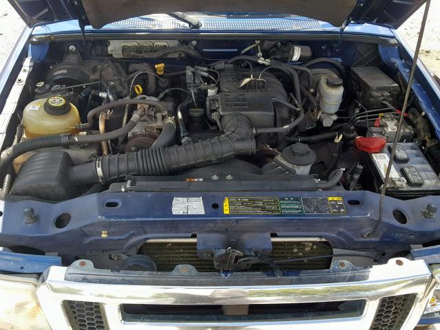 1FTYR14D19PA51202 - 2009 FORD RANGER SUP BLUE photo 7