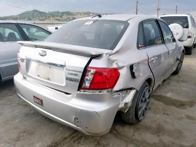 JF1GE75608G514364 - 2008 SUBARU IMPREZA WR SILVER photo 4