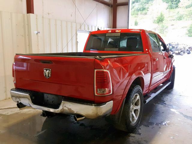 1C6RR7VT4FS504774 - 2015 RAM 1500 LARAM RED photo 4