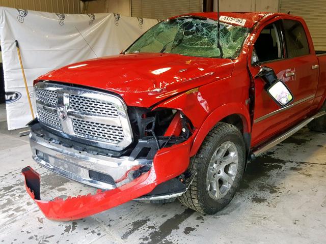 1C6RR7VT4FS504774 - 2015 RAM 1500 LARAM RED photo 9