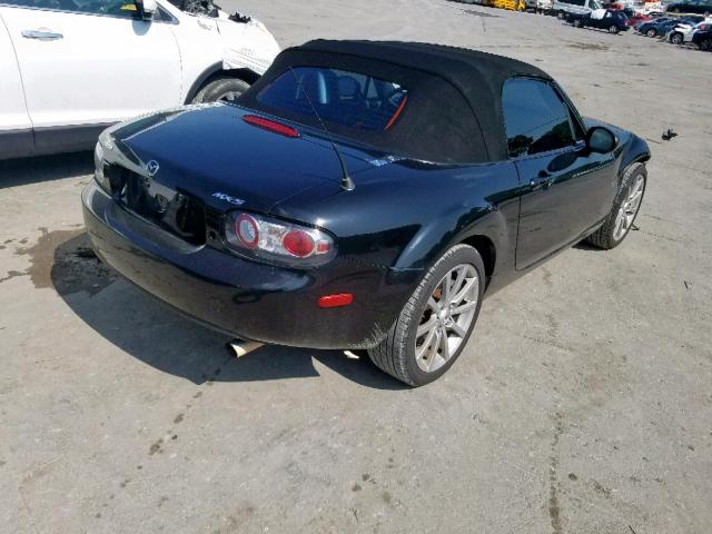 JM1NC25F970124851 - 2007 MAZDA MX-5 MIATA BLACK photo 4