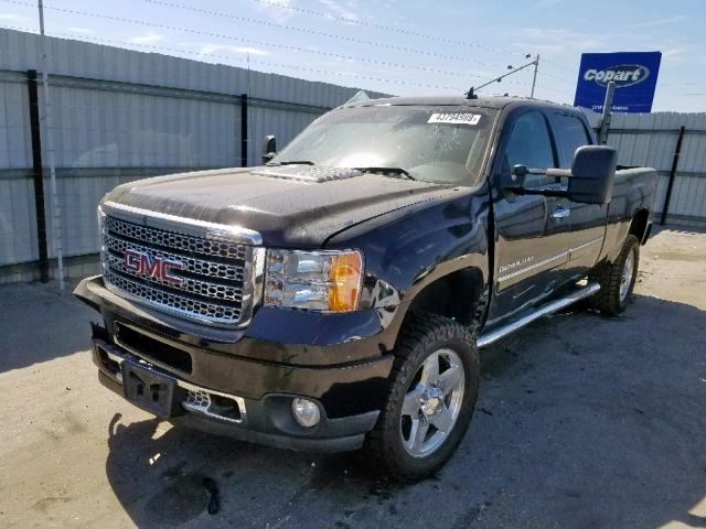 1GT125E85EF190666 - 2014 GMC SIERRA K25 BLACK photo 2