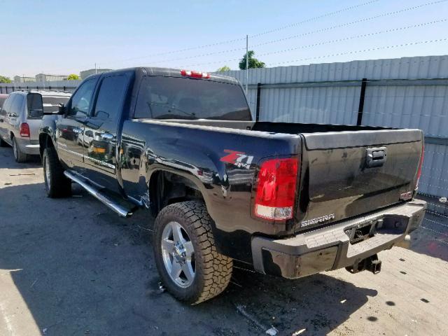 1GT125E85EF190666 - 2014 GMC SIERRA K25 BLACK photo 3