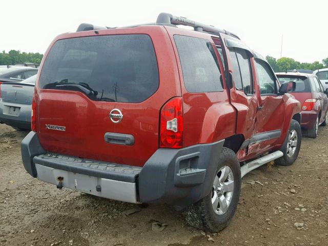 5N1AN0NW8DN818678 - 2013 NISSAN XTERRA X MAROON photo 4