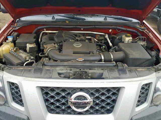 5N1AN0NW8DN818678 - 2013 NISSAN XTERRA X MAROON photo 7