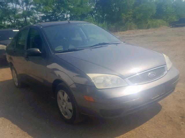 1FAHP34N57W363381 - 2007 FORD FOCUS ZX4 GRAY photo 1