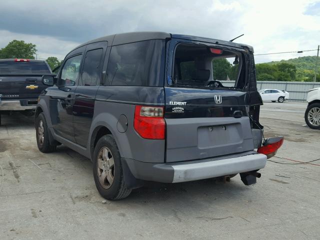 5J6YH28544L008172 - 2004 HONDA ELEMENT EX BLACK photo 3