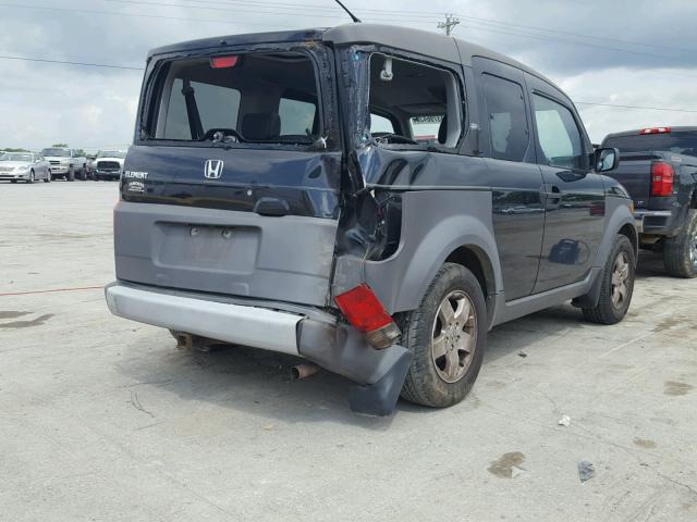 5J6YH28544L008172 - 2004 HONDA ELEMENT EX BLACK photo 4