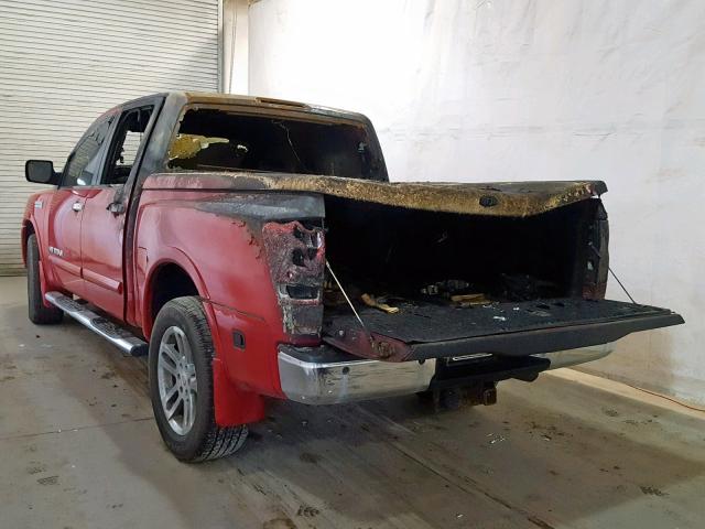 1N6AA0EC9BN320134 - 2011 NISSAN TITAN S RED photo 3