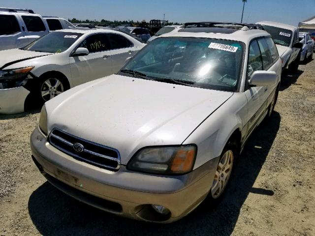 4S3BH686127600422 - 2002 SUBARU LEGACY OUT WHITE photo 2