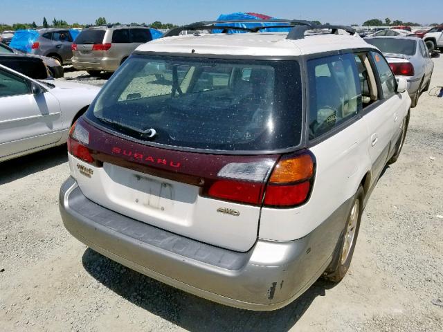 4S3BH686127600422 - 2002 SUBARU LEGACY OUT WHITE photo 4