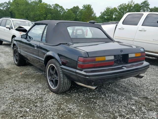 1FABP27M9EF206193 - 1984 FORD MUSTANG GL BLACK photo 3