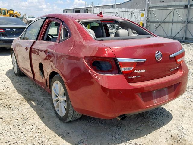 1G4PR5SK7D4160757 - 2013 BUICK VERANO CON BURGUNDY photo 3