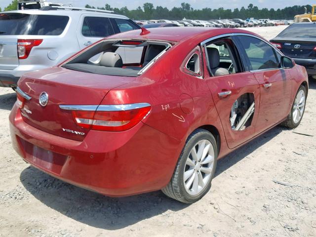 1G4PR5SK7D4160757 - 2013 BUICK VERANO CON BURGUNDY photo 4