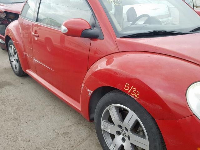 3VWRG31C56M418540 - 2006 VOLKSWAGEN NEW BEETLE RED photo 9