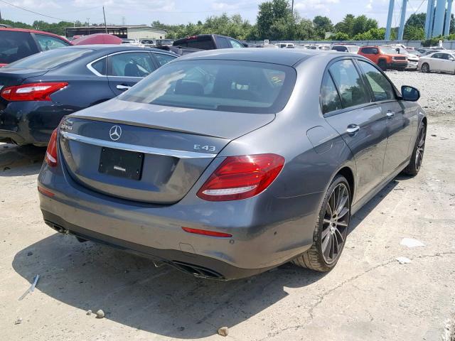 WDDZF6EB9JA366530 - 2018 MERCEDES-BENZ E 43 4MATI GRAY photo 4