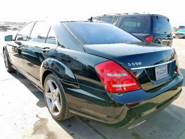 WDDNG7BB8BA361701 - 2011 MERCEDES-BENZ S 550 BLACK photo 3