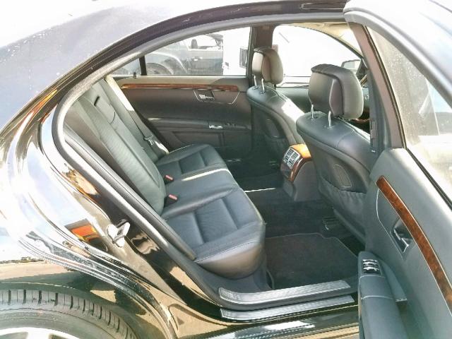 WDDNG7BB8BA361701 - 2011 MERCEDES-BENZ S 550 BLACK photo 6