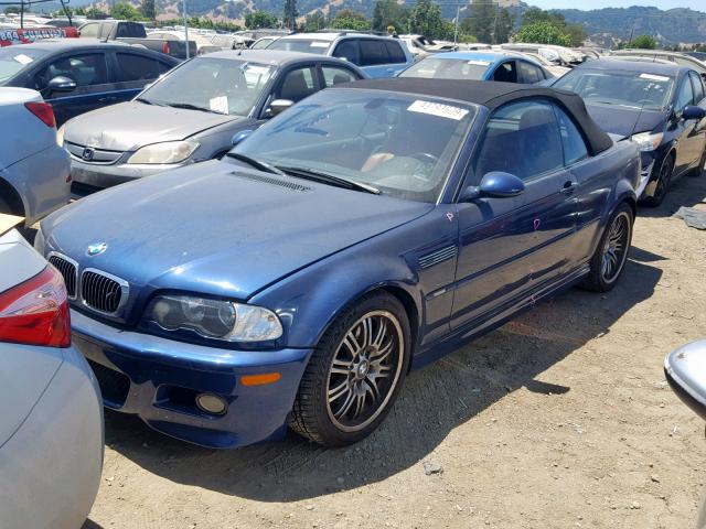 WBSBR93485PK10046 - 2005 BMW M3 BLUE photo 2