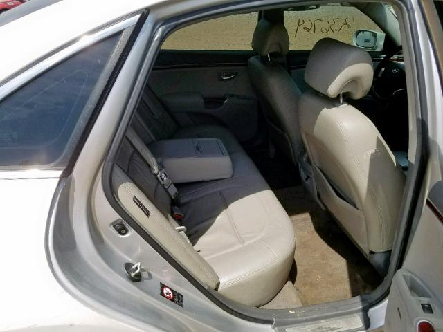 KMHFC46F08A290505 - 2008 HYUNDAI AZERA SE WHITE photo 6