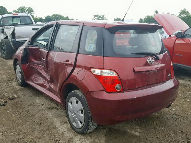 JTKKT624060131546 - 2006 TOYOTA SCION XA MAROON photo 3