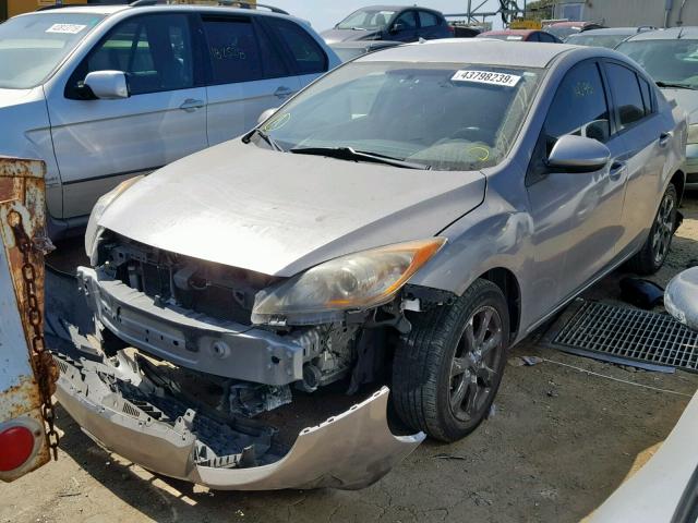 JM1BL1SG4A1270148 - 2010 MAZDA 3 I GRAY photo 2