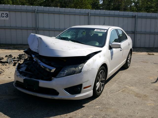 3FAHP0JA7AR163404 - 2010 FORD FUSION SEL WHITE photo 2