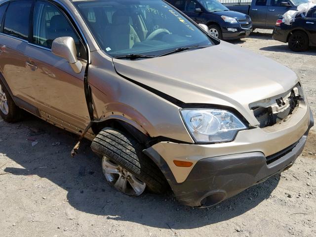 3GSDL43N18S513905 - 2008 SATURN VUE XE GOLD photo 9