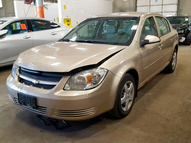 1G1AL58F887304366 - 2008 CHEVROLET COBALT LT CREAM photo 2