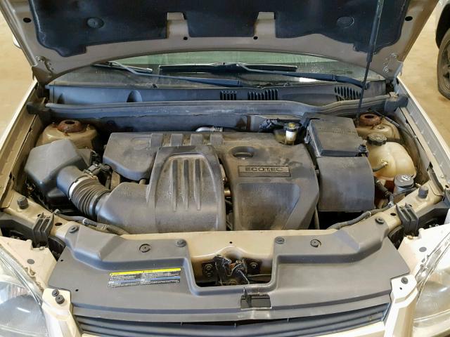 1G1AL58F887304366 - 2008 CHEVROLET COBALT LT CREAM photo 7