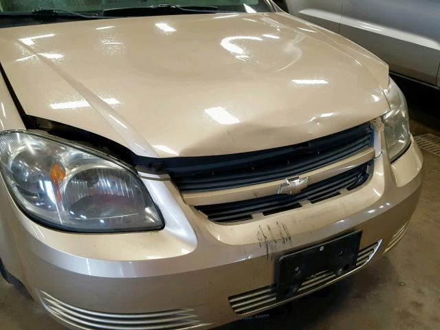 1G1AL58F887304366 - 2008 CHEVROLET COBALT LT CREAM photo 9