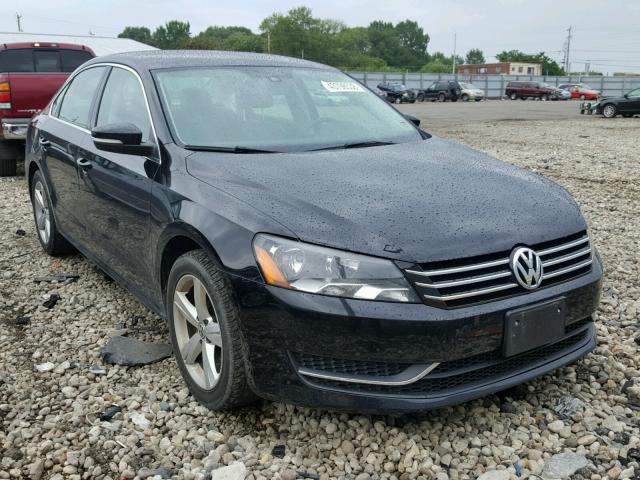 1VWBH7A38DC012577 - 2013 VOLKSWAGEN PASSAT SE BLACK photo 1