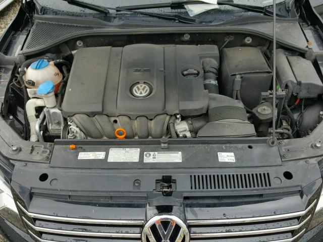 1VWBH7A38DC012577 - 2013 VOLKSWAGEN PASSAT SE BLACK photo 7