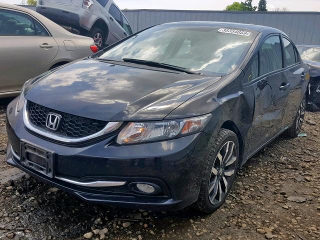 19XFB2F93FE093909 - 2015 HONDA CIVIC EXL 黑色 照片 2