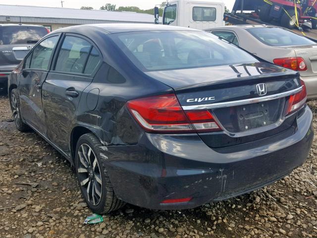 19XFB2F93FE093909 - 2015 HONDA CIVIC EXL 黑色 照片 3