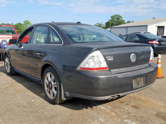 1MEHM42W08G610532 - 2008 MERCURY SABLE PREM BLACK photo 3