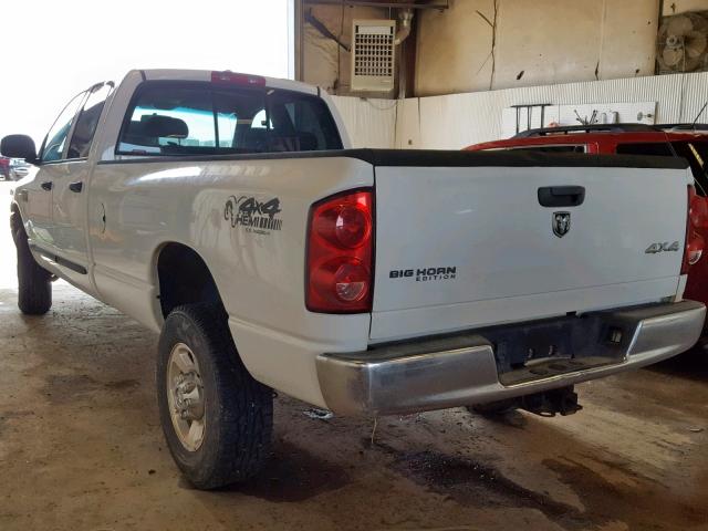 3D7KS28D77G818035 - 2007 DODGE RAM 2500 S Սպիտակ լուսանկար 3