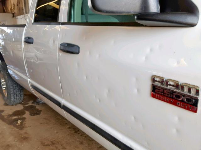 3D7KS28D77G818035 - 2007 DODGE RAM 2500 S Սպիտակ լուսանկար 9