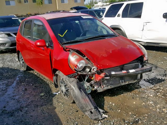 JHMGD38418S033289 - 2008 HONDA FIT RED photo 1