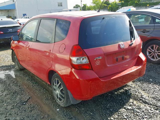 JHMGD38418S033289 - 2008 HONDA FIT RED photo 3