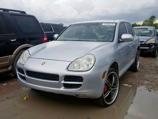 WP1AB29P85LA64219 - 2005 PORSCHE CAYENNE S SILVER photo 2