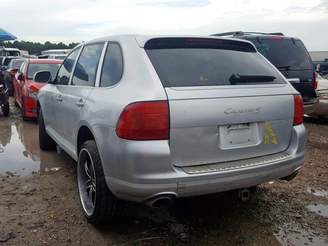 WP1AB29P85LA64219 - 2005 PORSCHE CAYENNE S SILVER photo 3