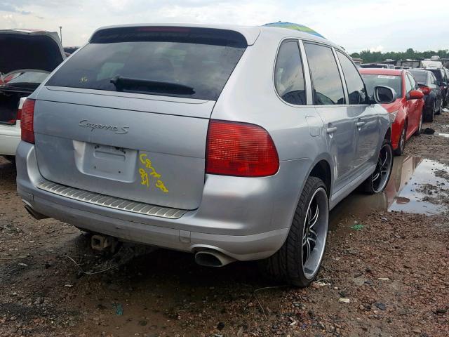 WP1AB29P85LA64219 - 2005 PORSCHE CAYENNE S SILVER photo 4