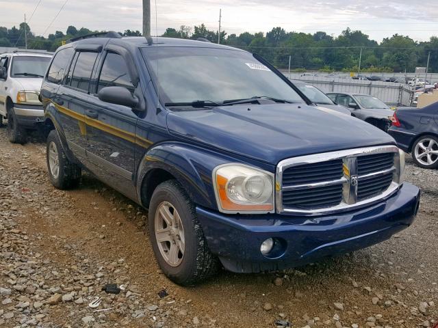 1D4HB48NX6F179015 - 2006 DODGE DURANGO SL BLUE photo 1