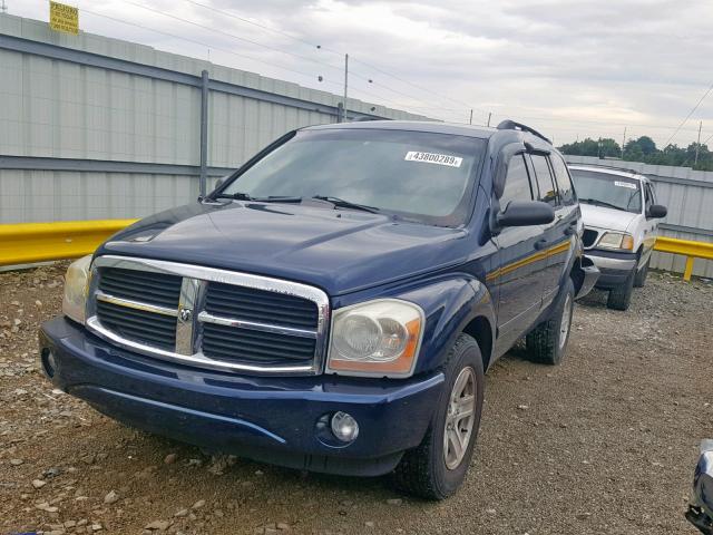 1D4HB48NX6F179015 - 2006 DODGE DURANGO SL BLUE photo 2