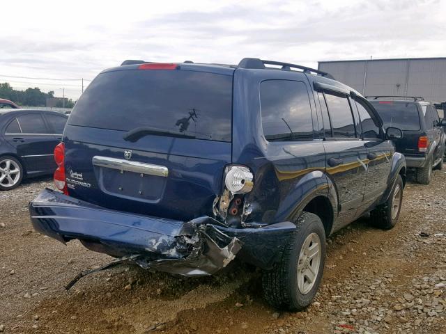 1D4HB48NX6F179015 - 2006 DODGE DURANGO SL BLUE photo 4