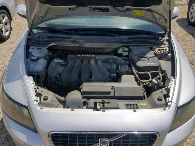 YV1MS382072279588 - 2007 VOLVO S40 2.4I SILVER photo 7