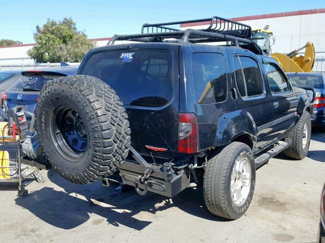 5N1ED28Y84C623530 - 2004 NISSAN XTERRA XE BLUE photo 4